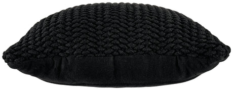 Renemore Black Cotton Pillow Set of 4, back view