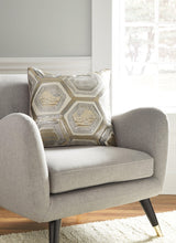 Meiling Metallic Pillow set of 4 - stacked pillows showcasing fabric texture and pattern