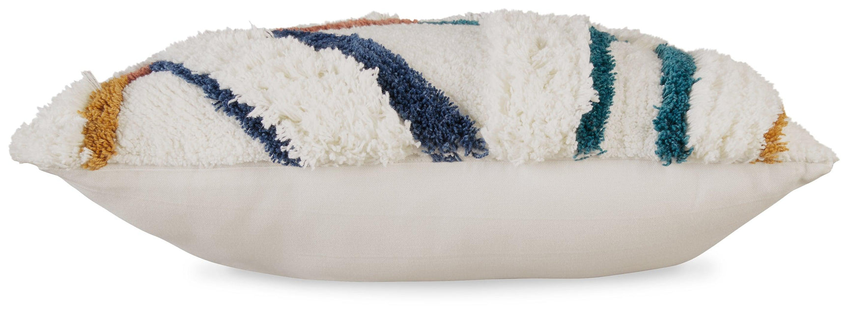 Evermore Multi Pillow angled view highlighting texture and pattern details