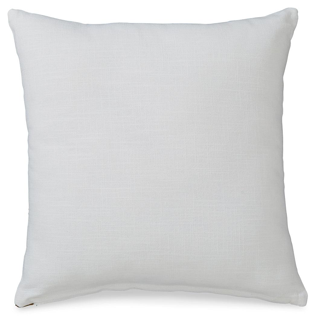 Longsum Pillow solid white reverse side