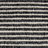 Set of four Edelmont black and linen striped pillows