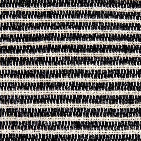 Set of four Edelmont black and linen striped pillows
