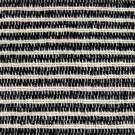 Set of four Edelmont black and linen striped pillows