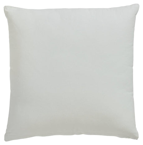 Gyldan decorative pillow set corner angle showing embroidery