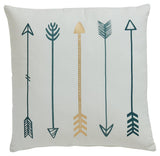 Gyldan decorative pillow set side view showing fabric texture