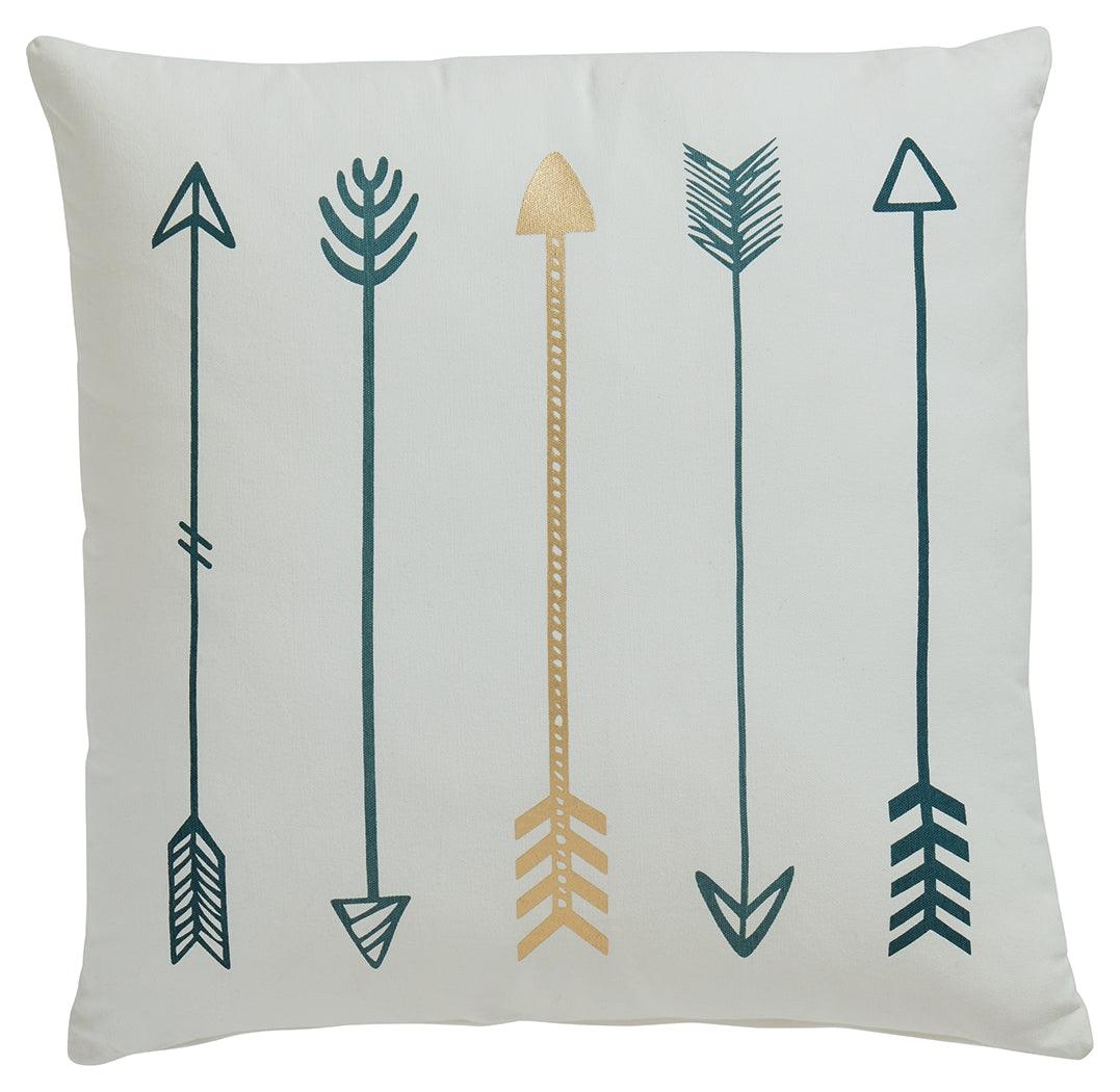 Gyldan decorative pillow set side view showing fabric texture