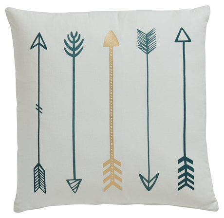 Gyldan decorative pillow set side view showing fabric texture