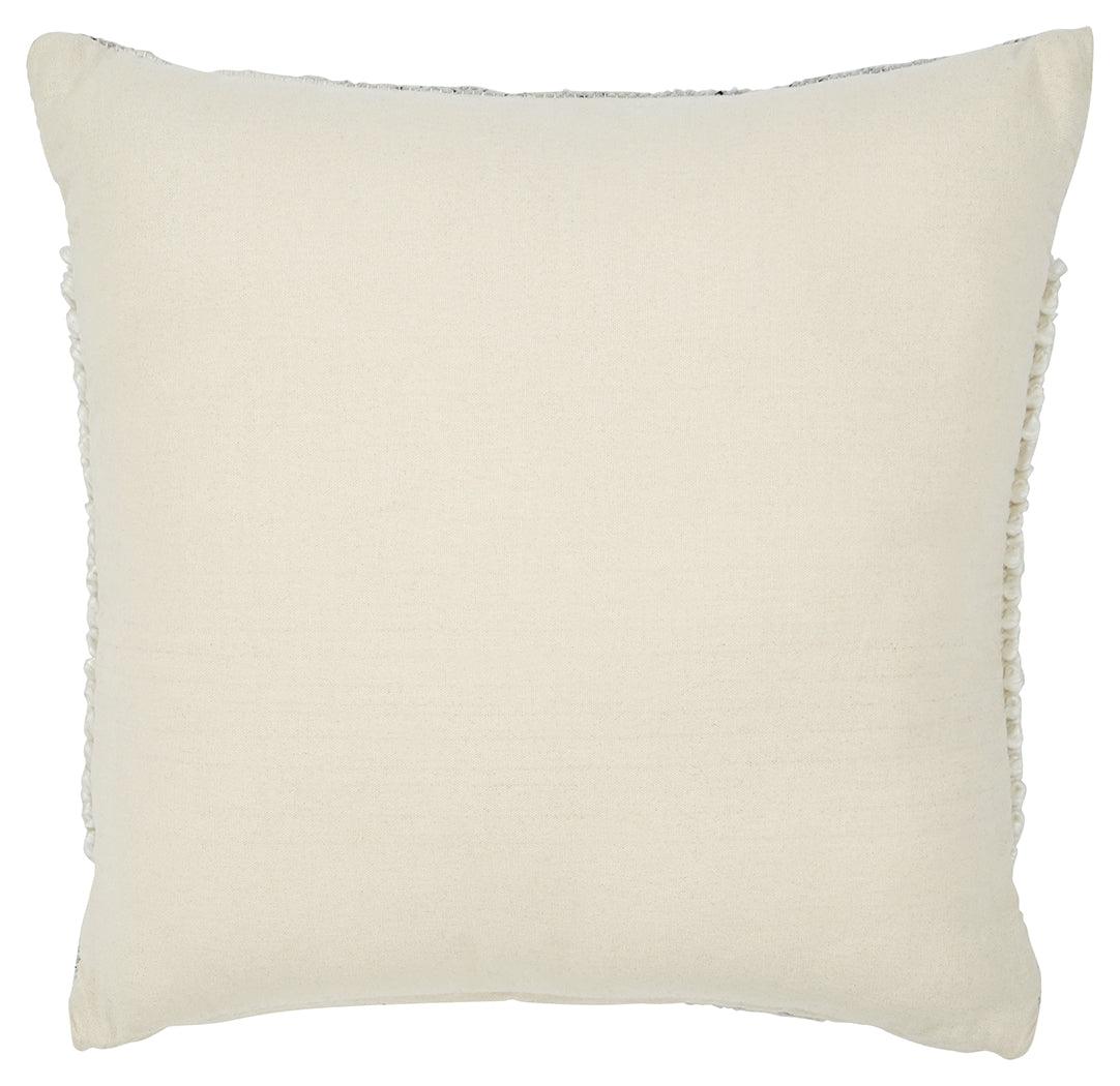 Close-up of zipper closure on Rowcher pillow
