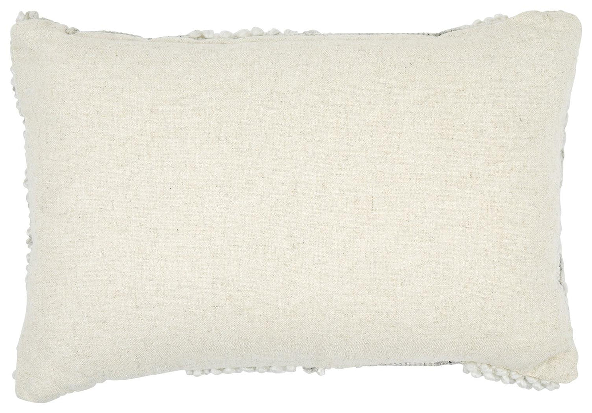 Close-up of Standon Pillow zipper closure