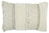 Side angle of Standon Pillow with striped pattern