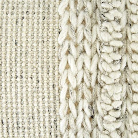 Fabric swatch showing gray and white stripes