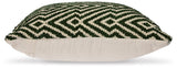 Back view of Digover pillow showing fabric texture