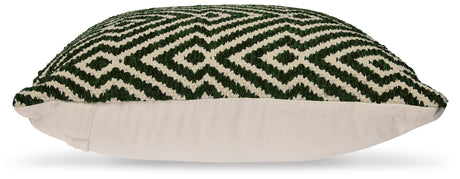 Back view of Digover pillow showing fabric texture