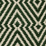 Swatch showing Digover pillow green and ivory fabric colors