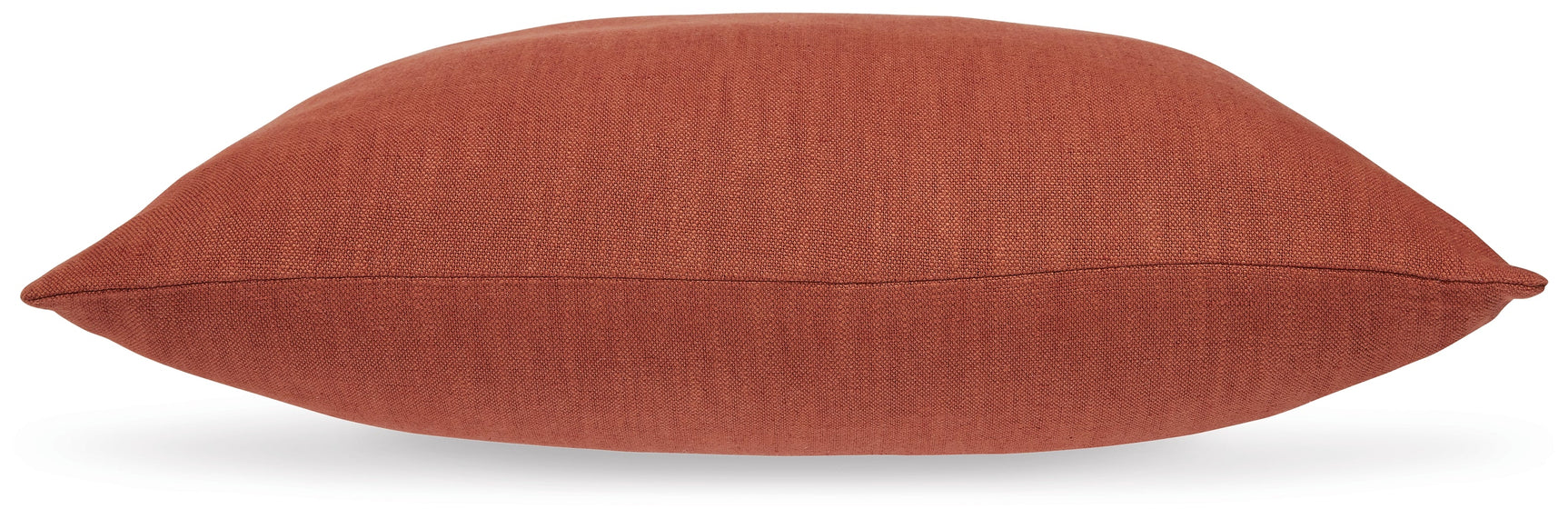 Thaneville rust accent pillow back view