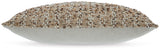 Back view of Vorlane pillow with zipper closure