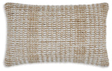 Hathby pillow side view highlighting texture and fabric