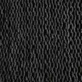 Black polyester chenille fabric swatch for Chaddon throw
