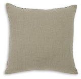 Jayner Multi-Color Chevron Accent Pillow fabric swatch close-up
