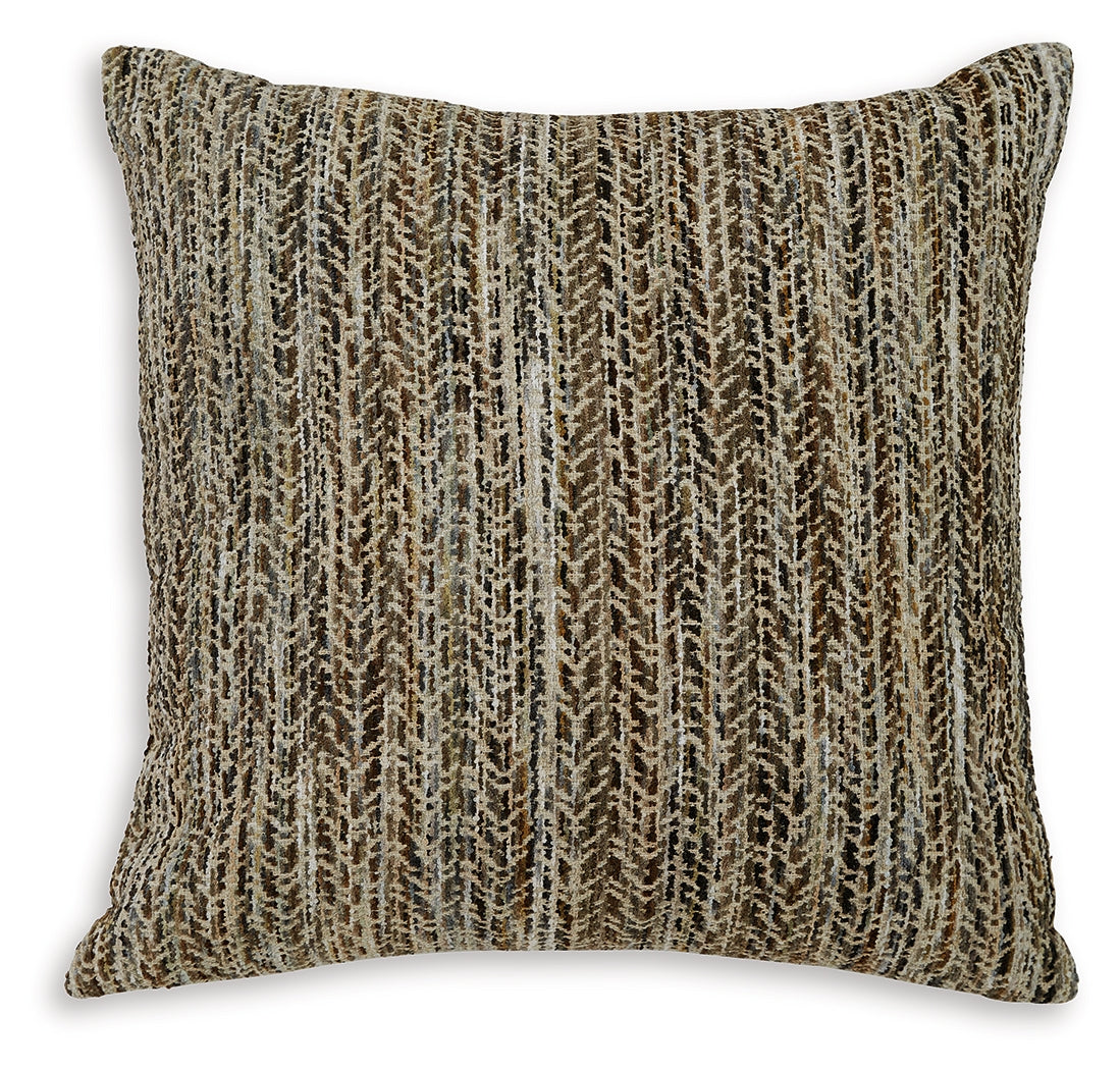 Jayner Multi-Color Chevron Accent Pillow side view