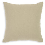 Close-up of zipper closure on pillow