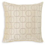 Kydner Beige Brown Pillow side angle