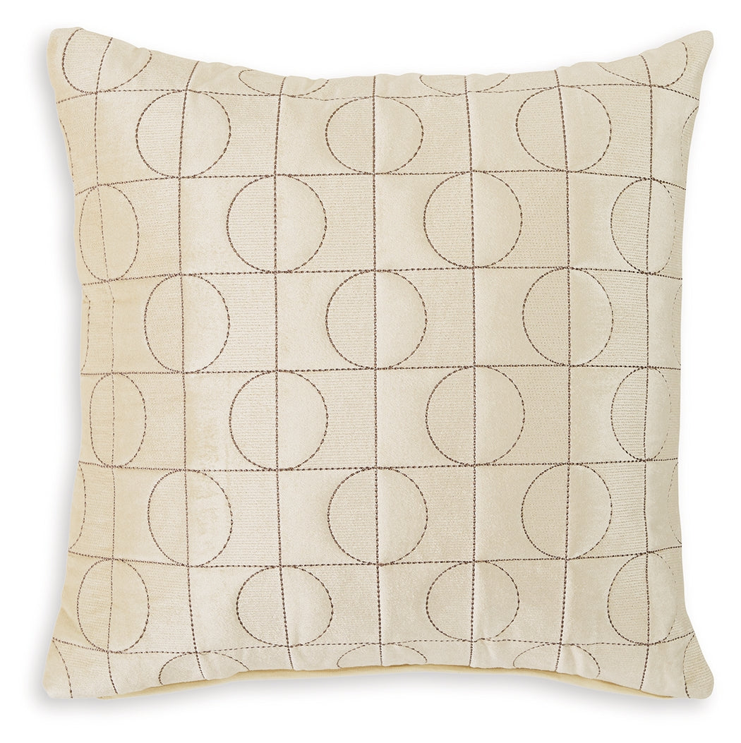 Kydner Beige Brown Pillow side angle