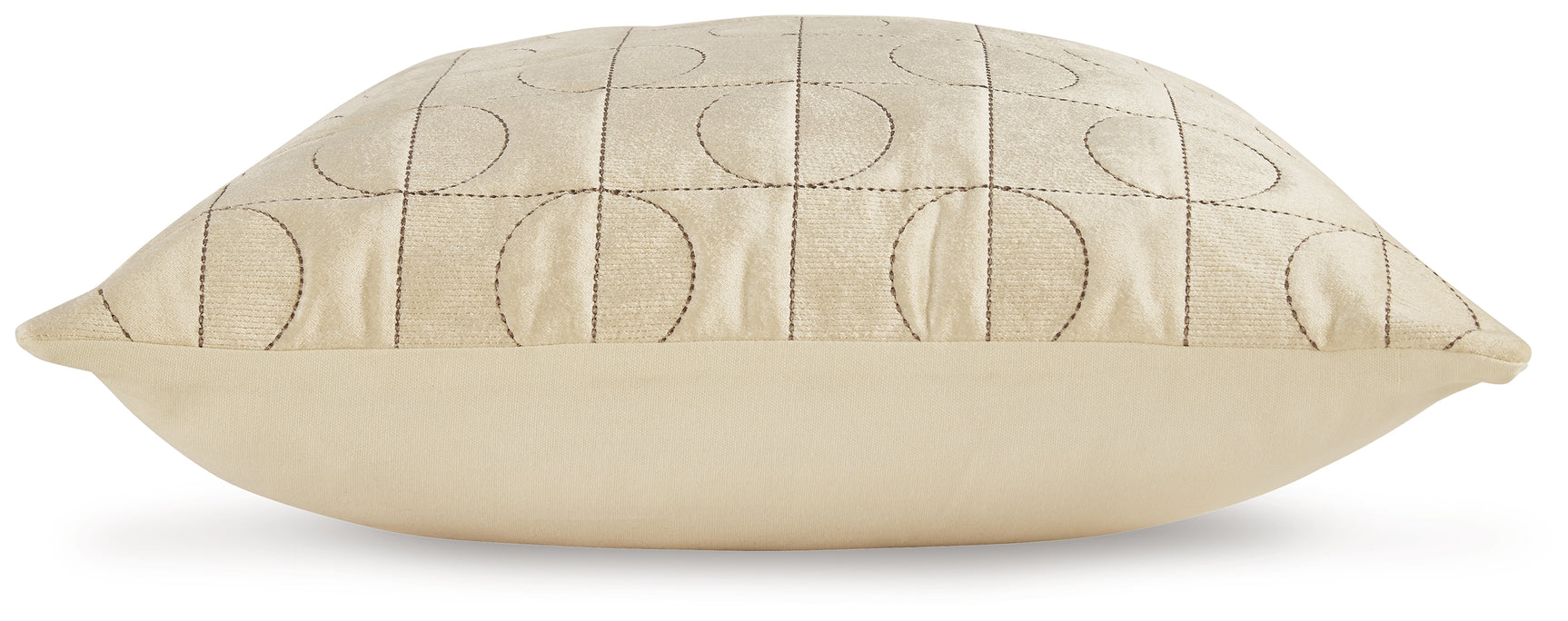 Kydner Beige Brown Pillow back view
