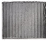 Alsonwell Gray Faux Fur Throw texture swatch