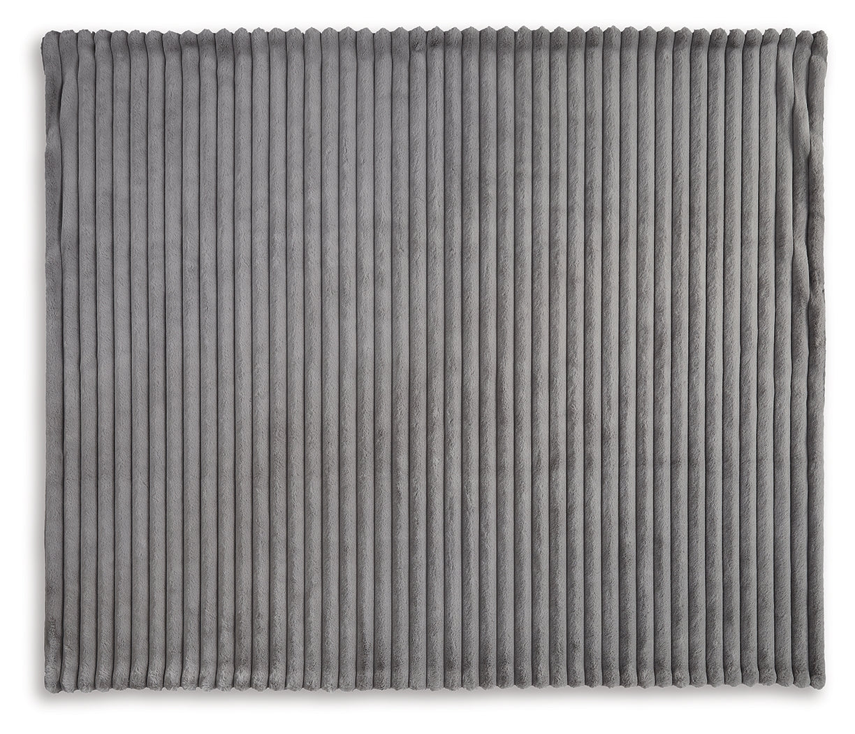 Alsonwell Gray Faux Fur Throw texture swatch