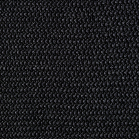Black solid cotton throw fabric swatch