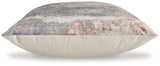 Edinfielders pillow back view showing solid cream velvet fabric