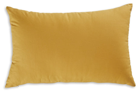 Varness pillow back in solid white cotton reverse