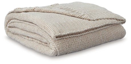 Close-up of oatmeal chenille fabric texture