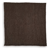 Close-up of Anawood Brown chenille fabric