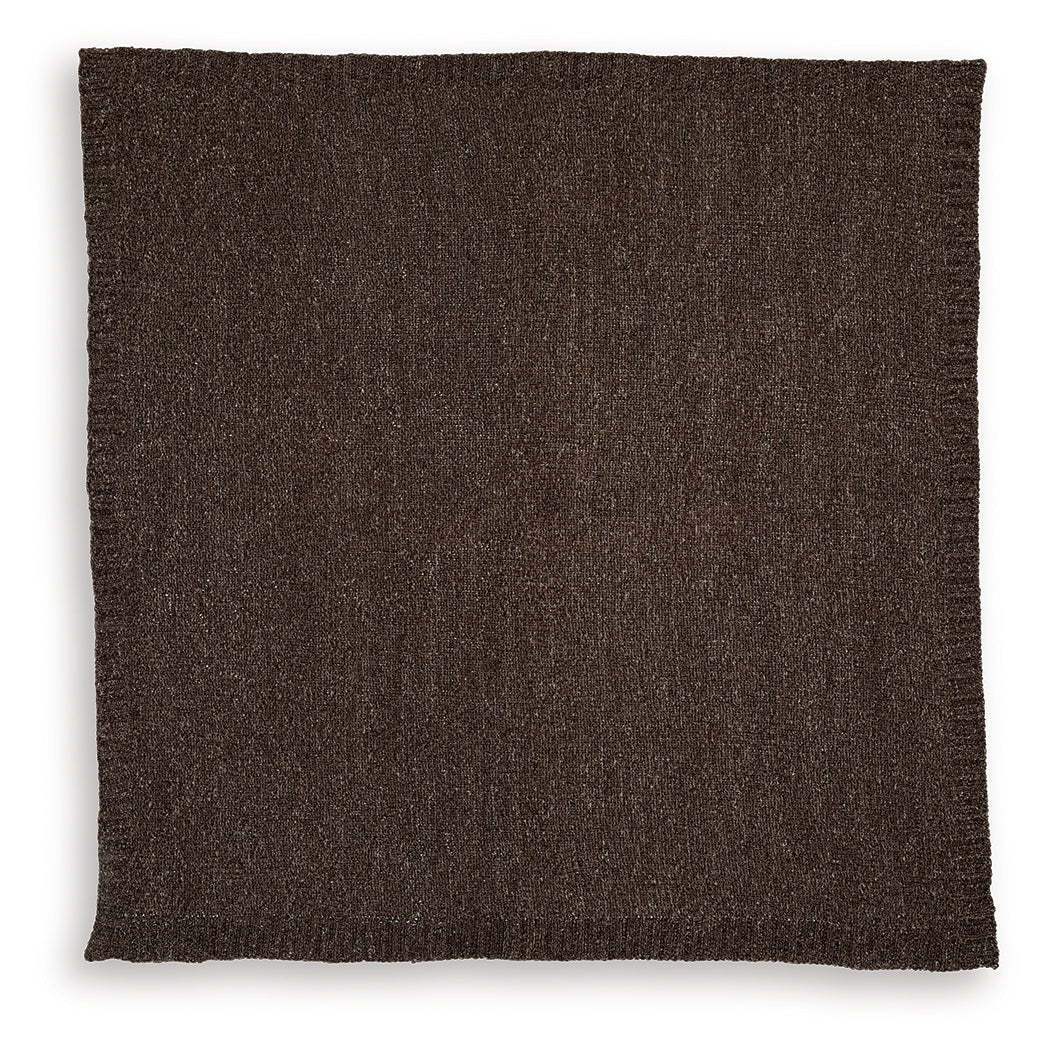 Close-up of Anawood Brown chenille fabric