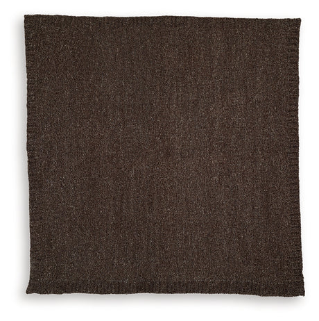 Close-up of Anawood Brown chenille fabric