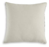 Alanderson Black and Ivory Floral Accent Pillow zipper detail