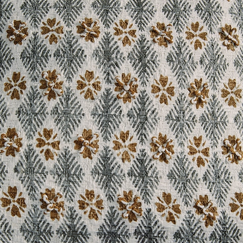 Dainwick embroidered cotton pillow set of 4 in white, gray, and brown colors