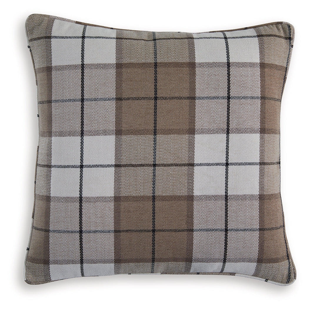 Godricton pillow brown black cream side view