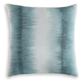 Elonwich Teal/White Pillow (Set of 4)