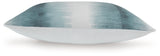 Elonwich Teal/White Pillow (Set of 4)