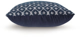 Back side of Abra Pillow in solid black