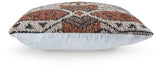 Back view of Kierenworth Sienna Ivory Black pillow showing solid white reverse