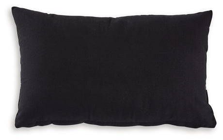 Gavrileigh pillow close-up showing embroidered abstract pattern