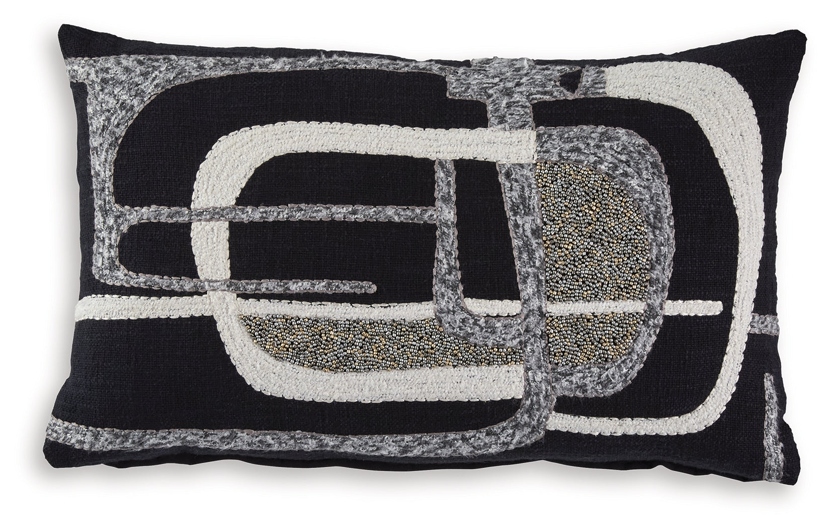 Gavrileigh pillow side angle showing thickness and zipper closure
