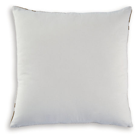 Close-up of zipper closure on Darrman pillow