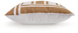Back view of Darrman ivory solid side pillow
