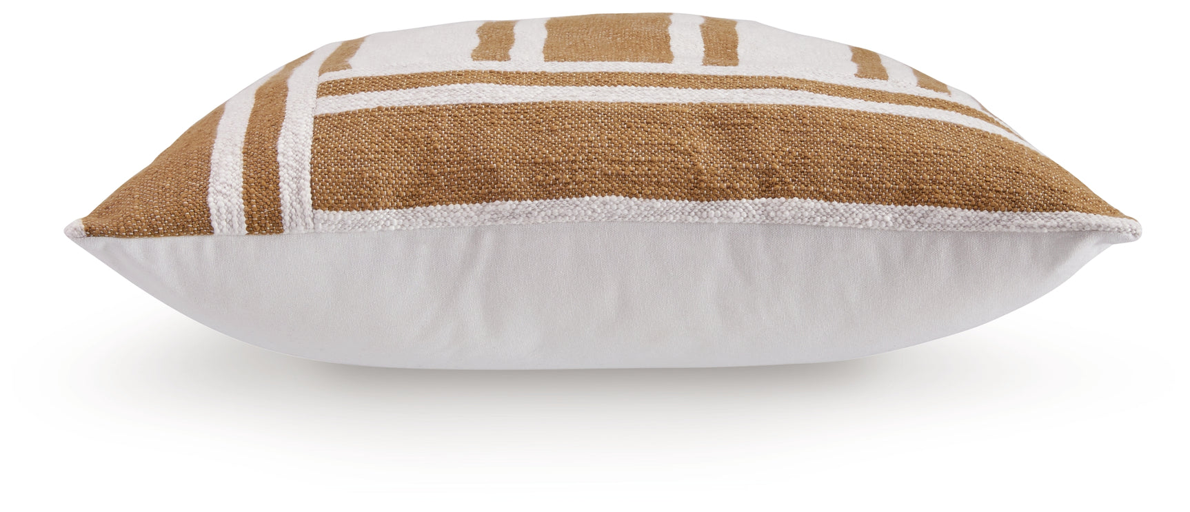 Back view of Darrman ivory solid side pillow