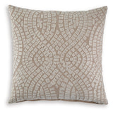 Cortlen pillow side view showing fabric texture
